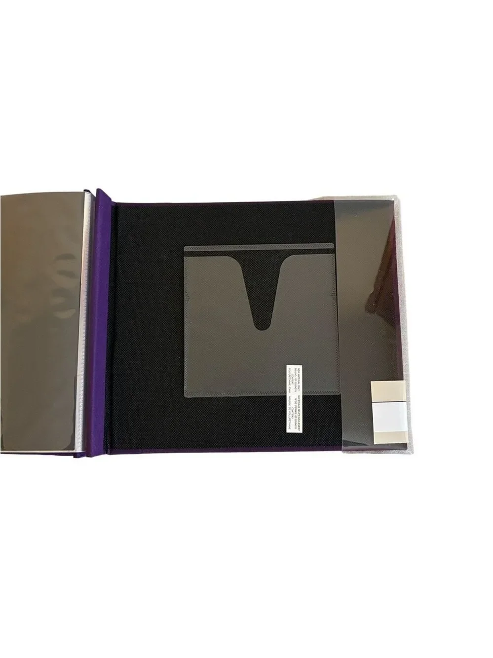 Recollections 8 x 8 Scrapbook Album Post Bound Photo Safe Purple New